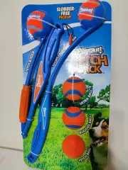 2-LAUNCHERS Chuckit Fetch Pack 5-BALLS