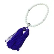 White Prayer Beads, Namaste Beads, Buddhism, No Box, Used