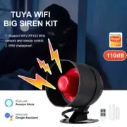 WiFi Siren Alarm System Loud Sound Alert Kit Smart Life Siren for Home Security