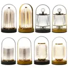 Bedside Lamp Dimmable Desk Lamp USB Rechargeable 3 Color Retro for Bedroom/Study