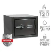 Platinum 1.07cu. ft. Fireproof/Waterproof Home and Office Safe w/ Biometric Lock
