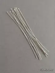 4" ~ 24g Wire Wrapper Sterling Silver Headpin Flat Head. Made in USA.