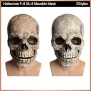 Halloween Latex Skull Mask Party Prop Full Head Cosplay Skeleton Scary Horrible