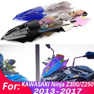 擋風玻璃適用於川崎忍者 Z250 Z300 Z 250 300 2013 2014 2015 2016 摩托車 ABS