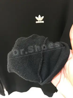 【Dr.Shoes 】Adidas Sweatshirts 男裝 休閒 大學T 長袖T恤 白ED6208 黑DV1600