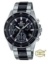 在飛比找Yahoo!奇摩拍賣優惠-【天龜 】CASIO EDIFICE  賽車條紋三眼錶計時碼