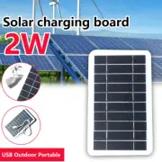 2W 5V Solar Panel Charger For Outdoor Phone Solar Mobile Power Charger Micro/USB