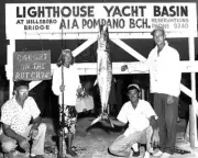 King Mackerel In Pompano Beach 1957 Old Fishing Photo