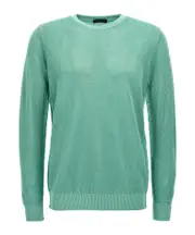 mesh-knit sweater 50 Green