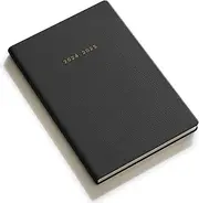 Academic Diary 2024-2025 Week to View, A5 Mid Year Weekly Planner, 18Months Diary for Teacher, Students, Work& Home, July 2024 - December 2025, Soft Cover (Black)