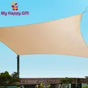 Instahut Sun Shade Sail Cloth Shadecloth Outdoor Canopy Rectangle 280gsm 6x7m