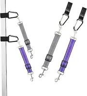 Pet Dog Grooming Arm Accessories Supplies Compatible for Groomers Helper Grooming Loop Dog Grooming Extension Strap Adjustable Dog Grooming Table Leash Arm Extender 2 Pack(Purple&Grey)