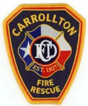 TEXAS TX CARROLLTON FIRE RESCUE DEPARTMENT NICE SHOULDER PATCH POLICE SHERIFF