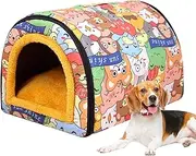 Outdoor Cat House Weatherproof - Cat Beds for Cold Weather| Weatherproof Warm Feral Shelter for Winter Insulated| Beds for Cold Weather|Pet House for Outside Community Cats|Ferals|Strays