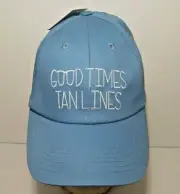 Good Times Tan Lines OSFM Blue Cap Hat - NWT