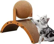 Cat Scratch Toy,Cat Scratch Board - Vertical Scratcher with Corrugated Base Interactive Kitten Toy for Play Rest Senior Apartment Living Room Window Outdoor Home Patio