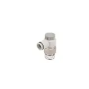A●SMC AS3201F-03-12SA Nickel-Plated Brass and PBT Elbow Speed Control Valve