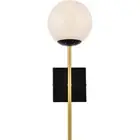 Living District LD2360BKR Neri Bathroom Vanity Light Black and Brass