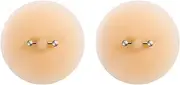 [VASTLUCKY] Nipple Covers with Piercing Resuable Adhesive Pierced Perks Prosthetic Nipples Breast Petals Fake Piercing Ring