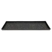 Black Rubber Boot Tray Multi Purpose 2 Inch High Sides Indoor Outdoor Use