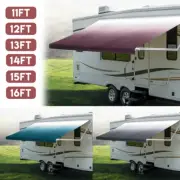 Awning Fabric Suit 11-16FT Shading Roll Out Camper Vinyl Replacement RV Caravan