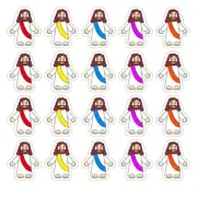 x20 MINI JESUS DECAL STICKER FAITH CHURCH CHRISTIAN BIBLE GOD 1 SHEET