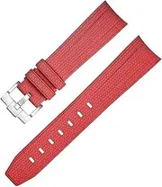 [BKUANE] Rubber Watchband For Omega X Swatch Joint MoonSwatch Constellation Men Women Waterproof Sports 20mm Curved End Watch Strap Band