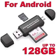 3in1 Micro USB OTG to USB 2.0 SD TF Card Reader Adapter SmartPhone PC Phone