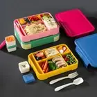 with Cutlery Lunch Containers 5 Compartments Salad Box Kids
