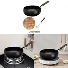 Wok Pan Pans Cooking Boiling Cookware Induction Cooker Uncoated Nonstick Wok