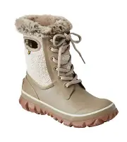 BOGS Women's Arcata Cozy Chevron Winter Boots Taupe - 72844-260, NEW, Size 11