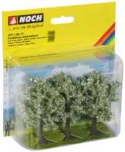 NOCH HO,TT Scale Fruit Trees (blossom, 3pcs, 80mm high)