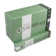 Vijayshree Golden Nag White Sage Incense Sticks - 180 Grams