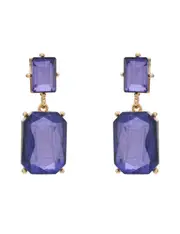 INTERLUDE RECTANGLE DROP EARRING