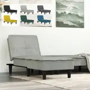 Chaise Longue Dark Grey Velvet Multi Colours vidaXL