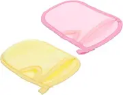 KOCKSHION 2pcs Bath Gloves Dusting Scrub Soap Sponge Hooded Towels for Bath Pad Cleaner Sweeping Brush Sink Duster Extendable Wipes Girl Towels Babies PVA Sponge