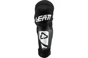 Leatt Knee/Shin Guard 3Df Hybrid Ext Wh/Bk Junior