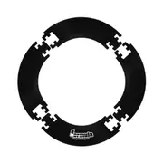 Formula Sports Four Piece Velvet Surround Wall Protectant For Dartboards Black
