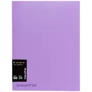 Colourhide Fixed Display Book 20 Sheets Lilac