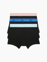 Calvin Klein Men's NB4002-929 Cotton Classic Fit 3-Pack Trunk Black Size S