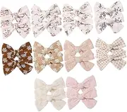 INOOMP 20Pcs Hair Bows Clips Accessories for Birthdays Showers and Everyday Use Lightweight and Skin Friendly Design