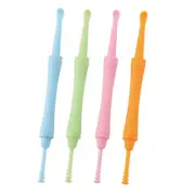 2*Ear Wax Cleaning Sticks Earpick Remover BABY-USED Double Head Ear Soft PP Swab