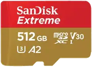 Sandisk Extreme Micro SDXC 512GB SD Memory Card