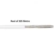 Alpha Wire EcoWire Series White, 305m Hook Up Wire, 0.52 mm² - 6714WH