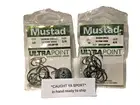 2 pkgs of 10 Mustad Demon circle fishing hooks 39951NP-RB 3/0 4/0 1X Fine wire *