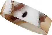 [YKLBV] Moisture Wicking Headbands for Men and Women Cute Guinea Pig Sports Sweatband for Tennis Basketball Running Gym Working Out