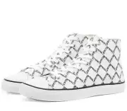 PAUL SMITH PS CARVER HIGH-TOP MULTI LOGO SNEAKERS MEN SHOES M1SCVR09FCV