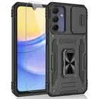 Samsung Galaxy A15 5G Case Shockproof with Sliding Camera Cover & Kickstand