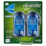 Nicorette Cooldrops Regular Strength Icy Mint 2mg Lozenges X 80