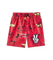 [Marc Jacobs Kids] Marc Jacobs Kids x Mickey Mouse printed swim trunks Y 8 red